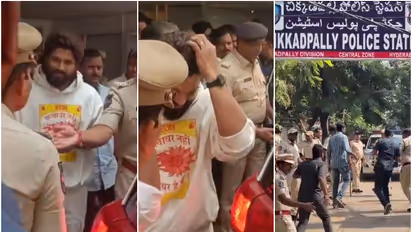 കിടപ്പ് മുറിയിൽ നിന്ന് വിളിച്ച് അറസ്റ്റ് എന്തിനെന്ന് അല്ലു അർജുൻ; പൊലീസുമായി വാക്കേറ്റം, ജാമ്യമില്ലാവകുപ്പുകൾ