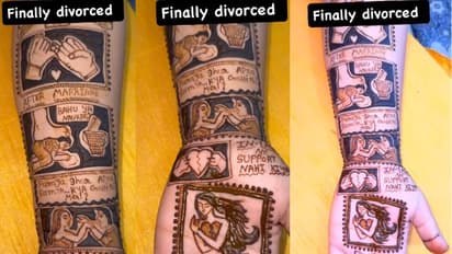 വിവാഹത്തിന് മാത്രമല്ല വിവാഹമോചനത്തിനും മെഹന്തി,വരച്ചു ചേർക്കുന്നത് ആ ദുരിതജീവിതം