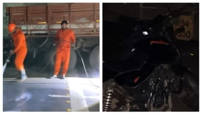 ക്രിസ്മസ് കാരൾ കഴിഞ്ഞ് മടങ്ങുന്നതിനിടെ ലോറിക്ക് പിന്നിൽ ബൈക്കിടിച്ച് അച്ഛൻ മരിച്ചു, മകന് ഗുരുതര പരിക്ക്