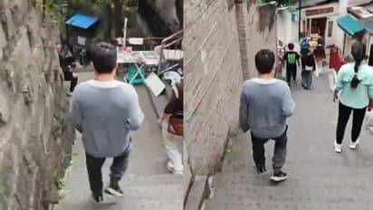 ഇതേത് സ്ഥലം, ഈ പടികള്‍ക്കൊരവസാനമില്ലേ? യുവാവിന്റെ ജോലിസ്ഥലത്തേക്കുള്ള യാത്ര കണ്ട് അന്തംവിട്ട് നെറ്റിസൺസ്