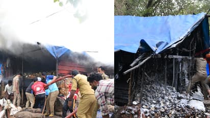 സന്നിധാനത്ത് കൊപ്രക്കളത്തിൽ നിന്ന് പുക ഉയര്ന്നു, പരിഭ്രാന്തിയുടെ നിമിഷങ്ങൾ, ഒട്ടും വൈകാതെ അണച്ച് ഫയര്ഫോഴ്സ്