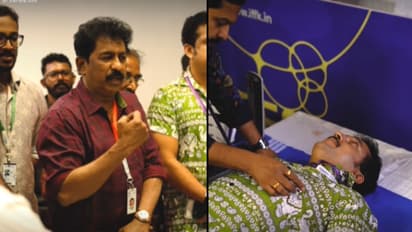 ടാഗോറിൽ 'സിനിബ്ലഡ്'; ആദ്യ രക്തദാനം നടത്തി സന്തോഷ് കീഴാറ്റൂർ, വൻ പങ്കാളിത്തം