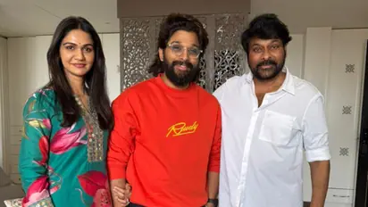 'Pushpa 2' actor Allu Arjun meets Chiranjeevi post release from jail; photo goes VIRAL [PICTURES]