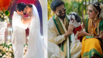 Keerthy Suresh: ஒரே நாளில் இரண்டு திருமணம் செய்துகொண்ட கீர்த்தி சுரேஷ்! வைரல் போட்டோஸ்!