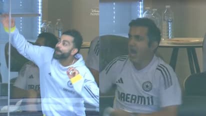 ടെസ്റ്റ് ജയിച്ചാൽ പോലും ഇത്രയും ആവേശംകൊള്ളില്ല, ഇന്ത്യ ഫോളോ ഓൺ ഒഴിവാക്കിയത് ആഘോഷിച്ച് കോലിയും ഗംഭീറും