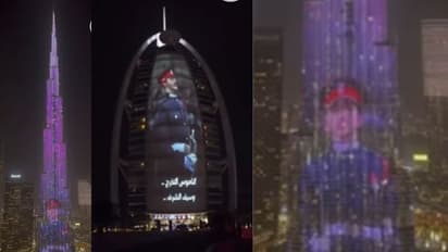 ಮೊಮ್ಮಗ ಡಿಗ್ರಿ ಪಡೆದಿದ್ದಕ್ಕೆ ಬುರ್ಜ್ ಖಲೀಫಾ ಮೇಲೆ ಫೋಟೋ ಹಾಕಿಸಿದ ದುಬೈ ಶೇಖ್!