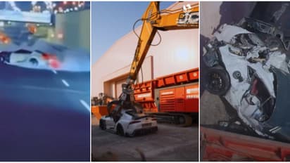 റോഡിൽ പുക ചീറ്റിച്ച് ആഡംബര കാറിൽ 'ഷോ', പിടികൂടി ജെസിബി ഉപയോഗിച്ച് തവിടുപൊടിയാക്കി; കടുത്ത ശിക്ഷയുമായി ഖത്തർ