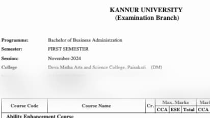 കണ്ണൂർ സർവകലാശാല ഒന്നാം സെമസ്റ്റർ ഫലം പുറത്തുവിട്ടത് ഒരു കോളേജ് പ്രിൻസിപ്പലെന്ന് വിസി; വിശദീകരണം തേടും