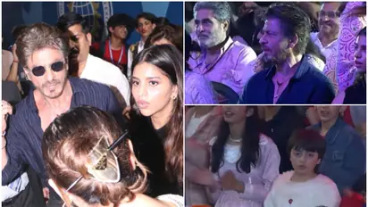 Shah Rukh Khan beams with pride as AbRam performs; dances with kids at son's school annual day [WATCH]