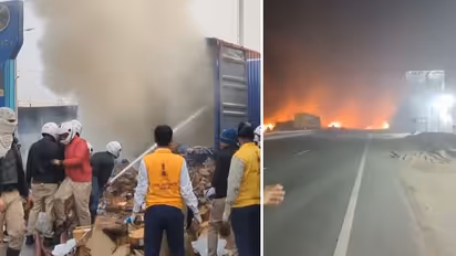 5 killed in massive fire after chemical-laden truck collides near petrol pump in Jaipur [VIDEO]