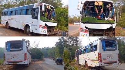 ಕೋಲಾರದ ವಿದ್ಯಾರ್ಥಿಗಳ ಟೂರ್ ಬಸ್ ಉತ್ತರ ಕನ್ನಡದಲ್ಲಿ ಪಲ್ಟಿ; 34 ವಿದ್ಯಾರ್ಥಿಗಳಿಗೆ ಗಾಯ!