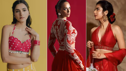 Red Blouse Designs Latest Ideas for Christmas College Party 2024