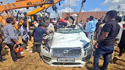 Karnataka accident: 6 dead after container truck overturns on car near Bengaluru's Nelamangala (WATCH)