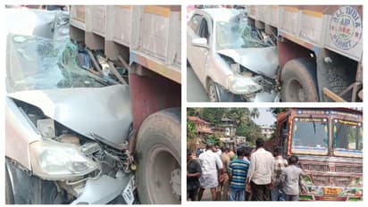 നിർത്തിയിട്ട ലോറിക്ക് പിന്നിൽ ശബരിമല തീർത്ഥാടകരുടെ കാറിടിച്ചു; 5 പേർക്ക് പരിക്ക്, അപകടം കാഞ്ഞിരപ്പള്ളിയില്‍