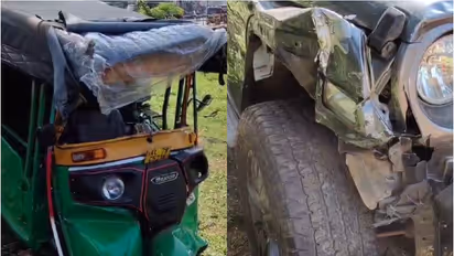 ജീപ്പ് നിയന്ത്രണം വിട്ട് 4 ഓട്ടോറിക്ഷകളിലേക്ക് ഇടിച്ചു കയറി; 4 പേർക്ക് പരിക്ക്, അപകടം കണ്ണൂരിൽ