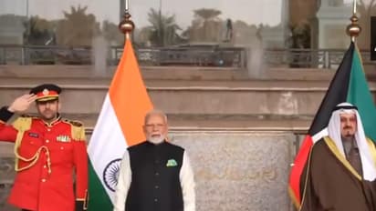 PM Modi accorded 'Guard of Honour' at Bayan Palace during historic Kuwait visit (WATCH)
