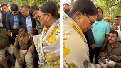 Rajasthan: Vehicle in ex-CM Vasundhara Raje’s convoy overturns in Pali, cops injured