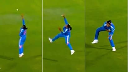 ഒരു ഹര്മന്പ്രീത് സംഭവം, ചാടി ഉയര്ന്ന് പന്ത് ഒറ്റക്കൈയിലൊതുക്കി! വിന്ഡീസ് താരത്തെ മടക്കിയ വിസ്മയ ക്യാച്ച്