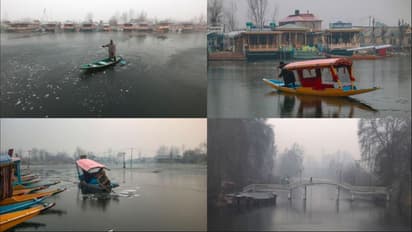 श्रीनगरमध्ये ५० वर्षांतील नीचांकी तापमान: दाल सरोवर गोठले