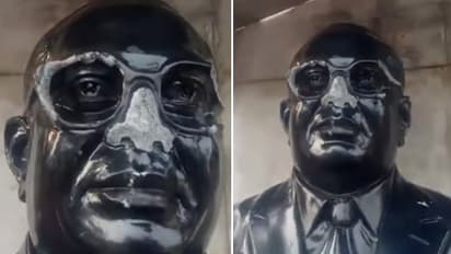 Dr BR Ambedkar's statue vandalised in Ahmedabad, FIR registered against unidentified persons (WATCH)
