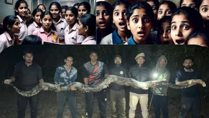 ಬಾಲಕಿಯರ ಹಾಸ್ಟೆಲ್ ಬಳಿ ಬಂದ 17 ಅಡಿ ಉದ್ದದ ಹೆಬ್ಬಾವು!