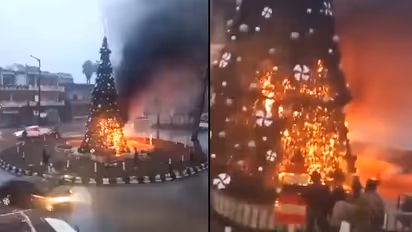 Christmas tree burning sparks protests in Syria, calls for protection of religious minorities (WATCH)