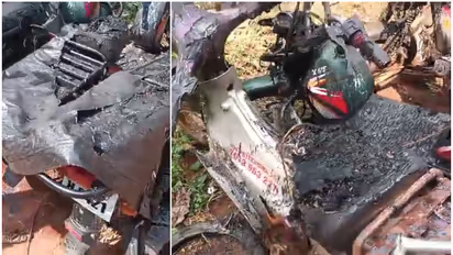 ആരാണാവോ ഈ കടുംകൈ ചെയ്തത്, കുമരനല്ലൂരിൽ ഒന്നിച്ച് കത്തിച്ച് നശിപ്പിച്ചത് ഡ്രൈവിംഗ് സ്കൂളിന്‍റെ 4 വാഹനങ്ങൾ