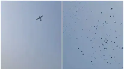 Groom's father rents plane to drop millions of rupees at bride’s house in Pakistan, video goes viral (WATCH)