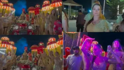 ಮಗನ ಮದುವೆಗೆ 20 ರಷ್ಯನ್ ಬೆಡಗಿಯರ ಕರೆಸಿದ ಅಪ್ಪ: ವೀಡಿಯೋ ವೈರಲ್