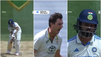 'ടോപ് ഓഫ് ഓഫ്സ്റ്റംപ്'! രാഹുലിന്റെ പ്രതിരോധം തകര്‍ത്ത കമ്മിന്‍സിന്റെ മാജിക്ക് പന്ത്; കാണാം വീഡിയോ