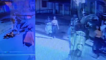 പാഞ്ഞെത്തിയ സ്കൂട്ടർ വയോധികയെ ഇടിച്ച് വീഴ്ത്തി, ഒന്നും അറിയാത്ത പോലെ യുവതിയുടെയും യുവാവിന്റെയും രക്ഷപ്പെടൽ