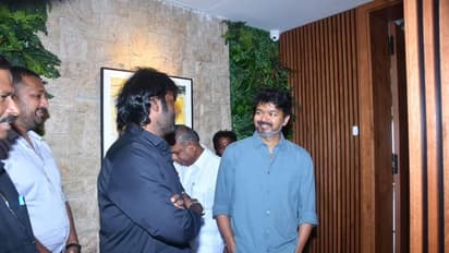 விஜயகாந்தின் முதலாம் ஆண்டு குருபூஜை! தளபதி விஜய்க்கு நேரில் சென்று அழைப்பு விடுத்த விஜய பிரபாகரன்!