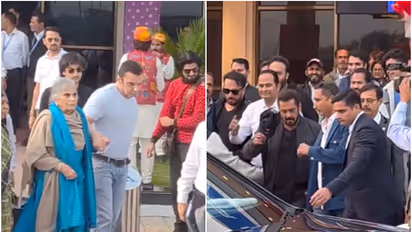 Salman Khan 59th birthday: Superstar lands in Jamnagar with Lulia Vantur, family for celebration [WATCH]