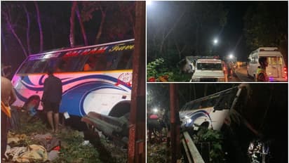 കോട്ടയത്ത് ശബരിമല തീർത്ഥാടകാരുടെ വാഹനം നിയന്ത്രണം വിട്ട് മറിഞ്ഞു; ഒരാള് മരിച്ചു, 8 പേർക്ക് പരിക്കേറ്റു