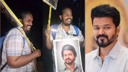 കാൽനടയായി 'വിജയ് അണ്ണന്' അടുത്തേക്ക്; രാവിലെ അഞ്ചരയ്ക്ക് യാത്ര തുടങ്ങി ഉണ്ണിക്കണ്ണൻ, താണ്ടാനുള്ളത് മൈലുകൾ