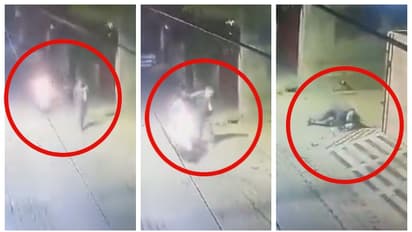 സ്കൂട്ടറിലെത്തി അപരിചിതരെ അടിച്ച് വീഴ്ത്തി യുവാവ്; പോലീസ് പിടിച്ചപ്പോള് ട്വിസ്റ്റ്