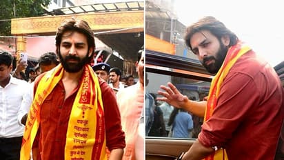 Kartik Aaryan visits Siddhivinayak Temple on New Year; photos go viral 