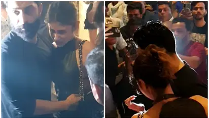 'Is she drunk?' Netizens ask as Mouni Roy FALLS outside Mumbai restaurant [WATCH]