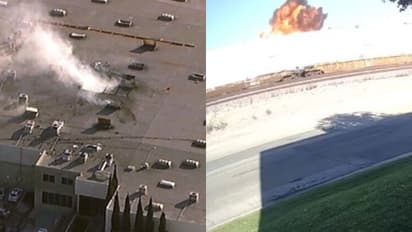 ടേക്ക് ഓഫിന് തൊട്ടുപിന്നാലെ ഫാക്ടറി കെട്ടിടത്തിലേക്ക് കൂപ്പുകുത്തി വിമാനം, 2 മരണം, നിരവധിപ്പേർക്ക് പരിക്ക്