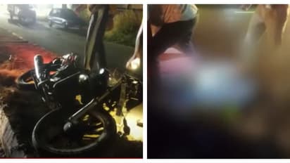 നിര്ത്തിയിട്ട ലോറിക്ക് പിന്നിൽ ബൈക്കിടിച്ച് അപകടം; ഗുരുതര പരിക്കേറ്റ യുവതിയും മരിച്ചു, മരണം രണ്ടായി