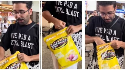 ಓರಿ ಹಿಡಿದಿದ್ದು ಚಿಪ್ಸ್ ಪ್ಯಾಕ್ ಅಲ್ಲ, ಬೆಲೆ ಕೇಳಿದ್ರೆ ದಂಗಾಗ್ತೀರಿ