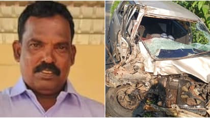 സ്ട്രോക്ക് വന്ന് ആശുപത്രിയിൽ നിന്ന് തിരിച്ചു വരുന്നതിനിടെ അപകടം;ടൂറിസ്റ്റ് ബസ് കാറിലിടിച്ച് മധ്യവയസ്കൻ മരിച്ചു