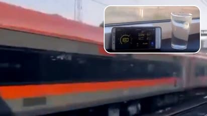 Viral video: Vande Bharat sleeper train reaches 180 km/hr, glass of water remains steady (WATCH)