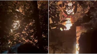 തിരുവനന്തപുരത്ത് മാനസിക വിഭ്രാന്തിയുള്ള മകൻ വീടിന് തീ കൊളുത്തി; അമ്മ പെരുവഴിയില്