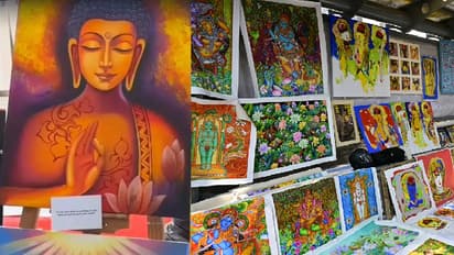 ಕುಂಚದ ಪ್ರಪಂಚದಲ್ಲಿ ಅರಳಿದ ಚಿತ್ರಸಂತೆ: ಕಣ್ಮನ ಸೆಳೆವ ತರಹೇವಾರಿ ಕಲಾಕೃತಿಗಳ ರಾಶಿ