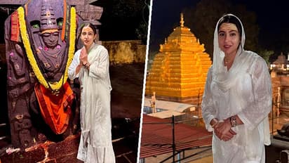 PHOTOS: Sara Ali Khan visits Srisailam Mallikarjun Jyotirling Temple to seeks blessings 