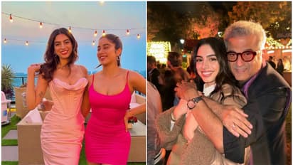 Watch: Khushi Kapoor shares fun reel with sister Janhvi and father Boney Kapoor on 'Loveyapa' title track