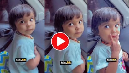 ಸೋದರಮಾವನೊಂದಿಗೆ ಟು ಬಿಟ್ಟ ಕ್ಯೂಟ್ ಪೋರಿ; ಚಾಕ್ಲೇಟ್ ಕೊಟ್ರು ಒಪ್ತಿಲ್ಲ 