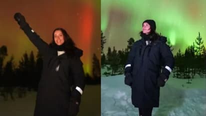 VIDEO: Triptii Dimri in Finland, enjoys Northern Lights; WATCH her magical moment