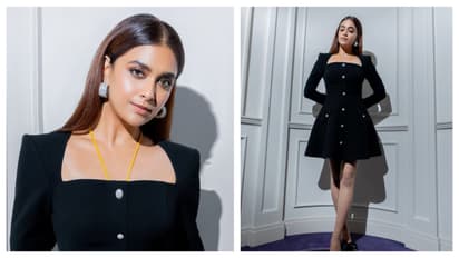 PHOTOS: Keerthy Suresh looks gorgeous in black dress, flaunts mangalsutra at 'Baby' promo in Dubai 